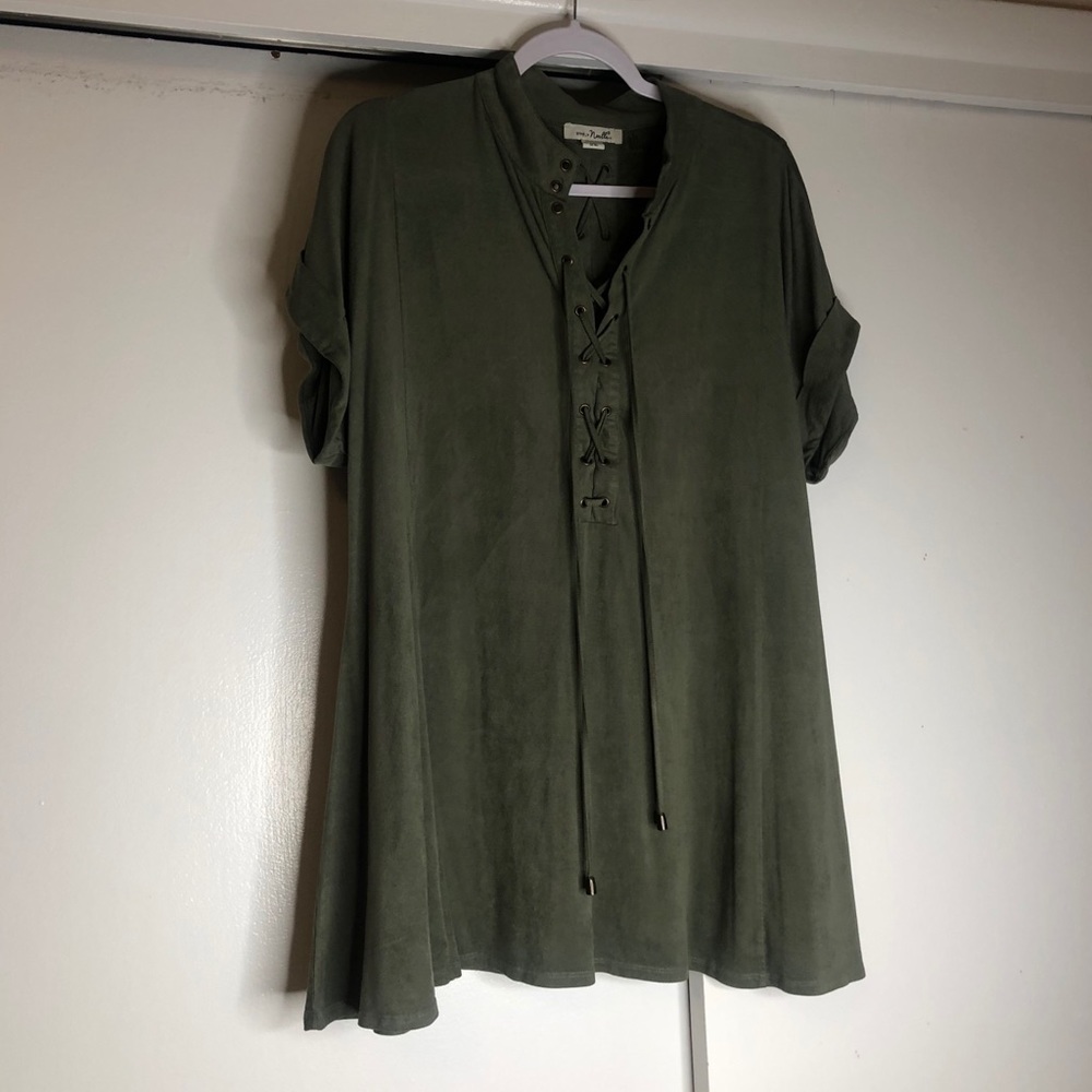 Suede like top